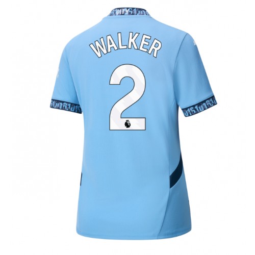 Ženski Nogometni dresi Manchester City Kyle Walker #2 Domači 2024-25 Kratek Rokav